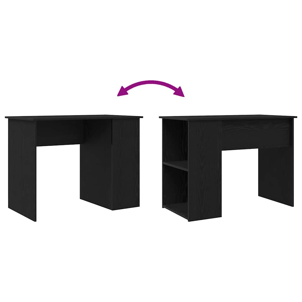 Bureau en chêne noir 100x55x75 cm bois d'ingénierie - XIOS