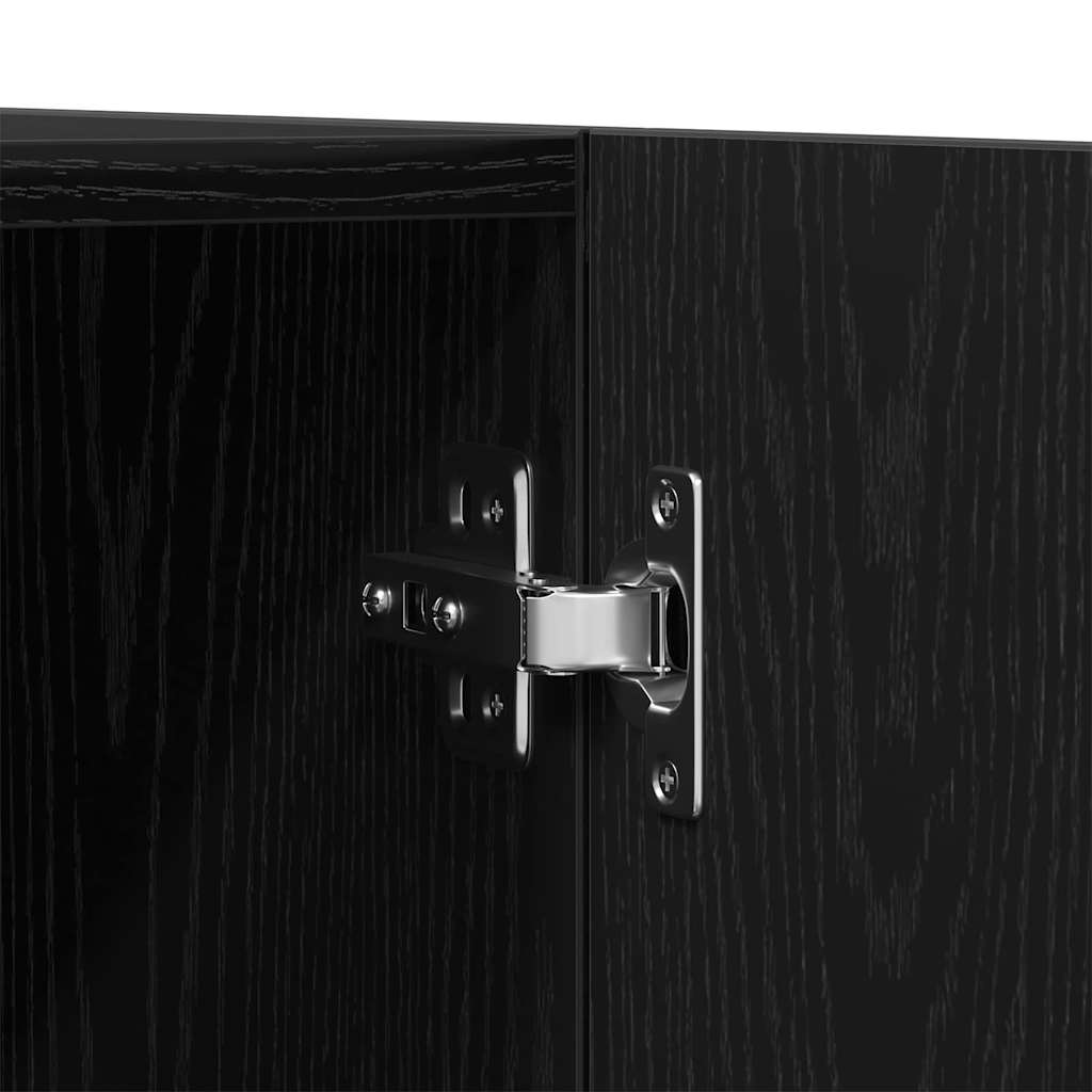 Armoire avec stockage Noir 90 x 52 x 200 cm Bois d'ingénierie - XIOS