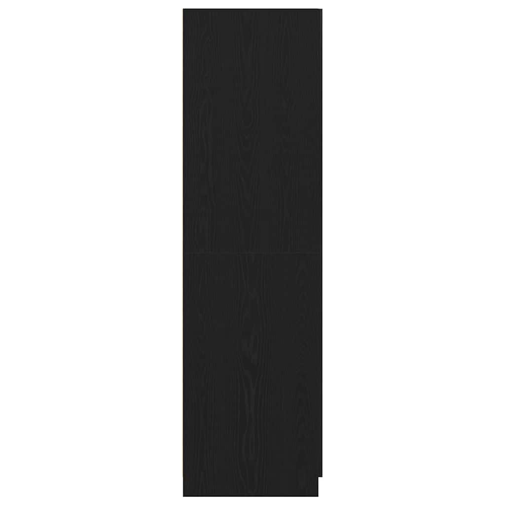 Armoire Chêne noir 80 x 52 x 180 cm Bois d'ingénierie