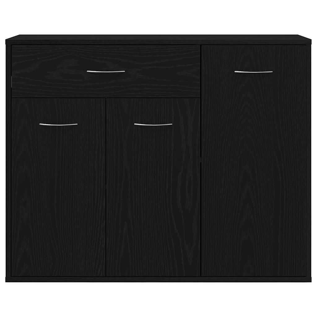 Buffet en chêne noir 88x30x70 cm bois d'ingénierie - XIOS