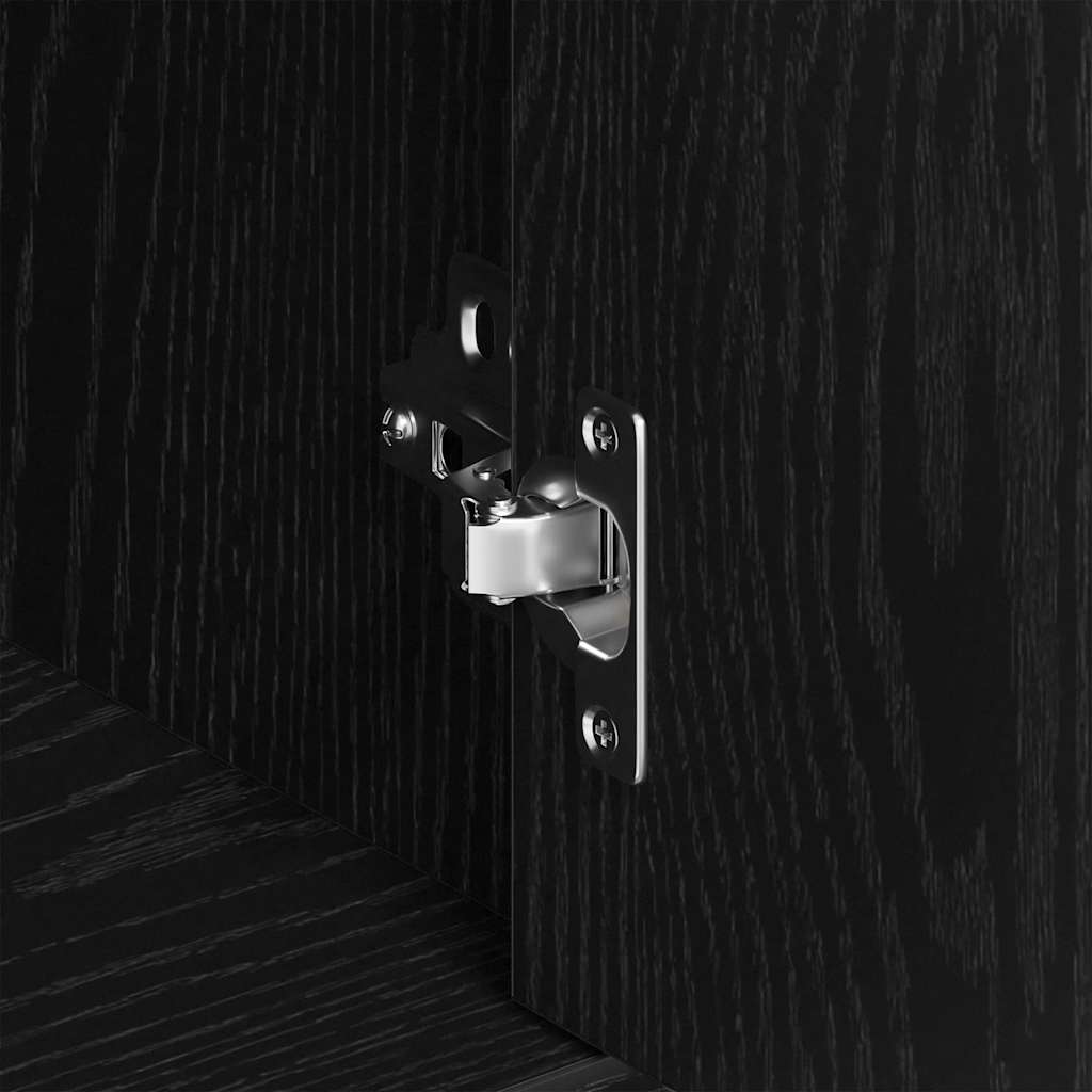Buffet en chêne noir 88x30x70 cm bois d'ingénierie - XIOS