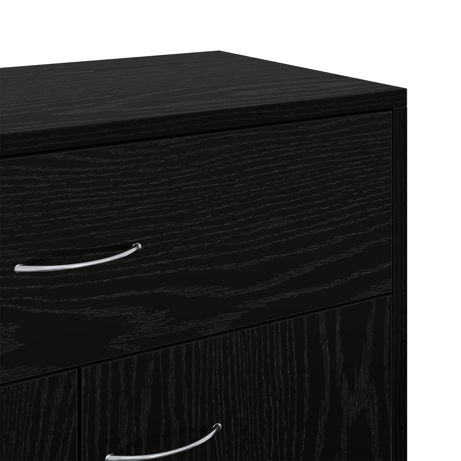 Buffet avec tiroir Chêne noir 60 x 30 x 75 cm Bois d'ingénierie - XIOS