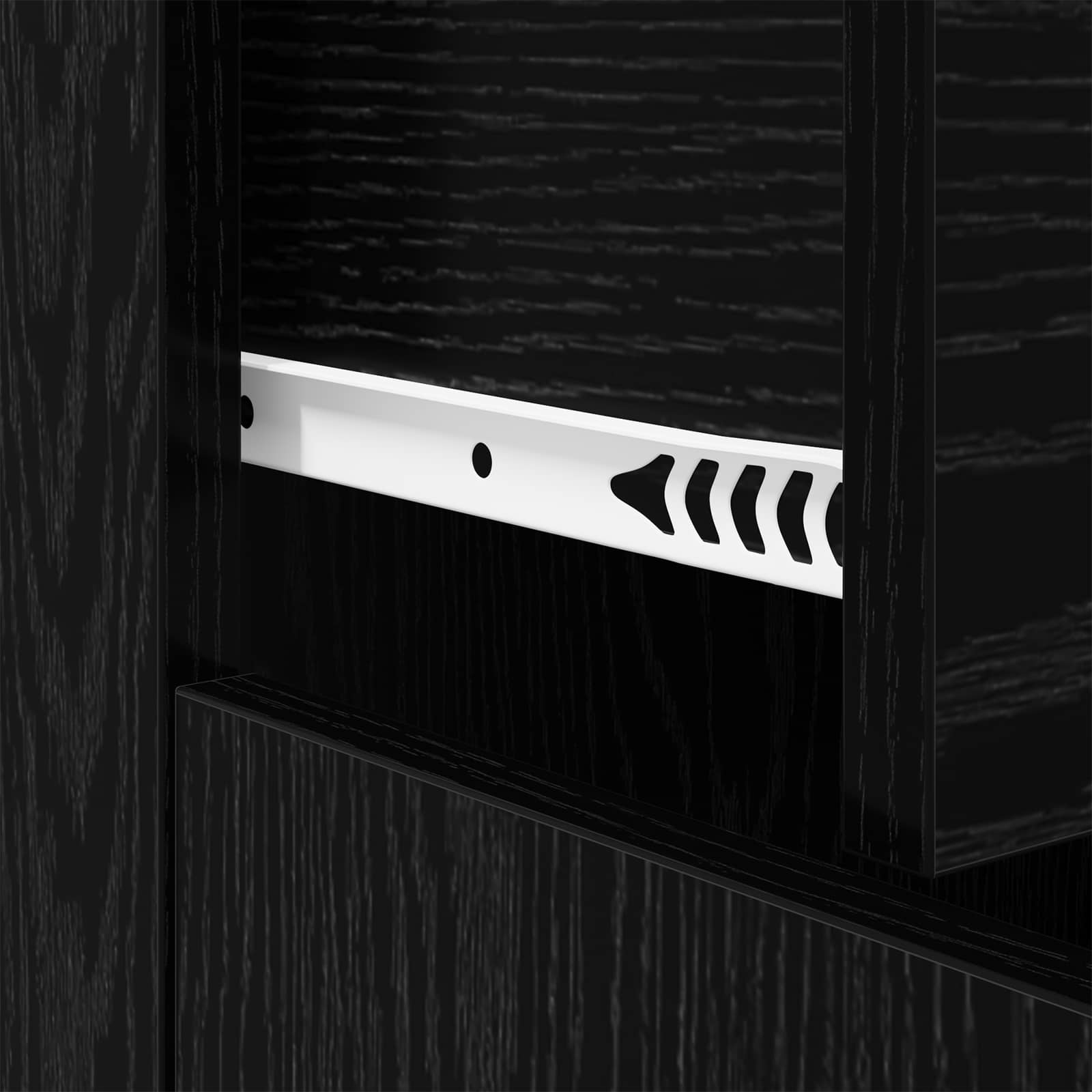 Buffet avec tiroir Chêne noir 60 x 30 x 75 cm Bois d'ingénierie - XIOS