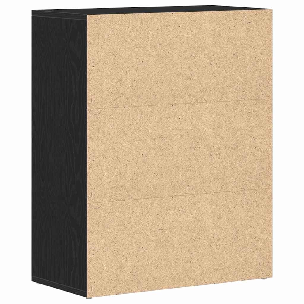 Buffet avec tiroir Noir 60 x 30 x 75 cm Bois d'ingénierie - XIOS