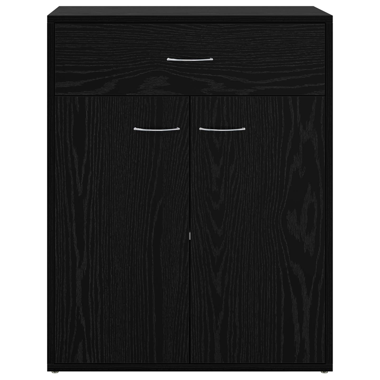 Buffet avec tiroir Chêne noir 60 x 30 x 75 cm Bois d'ingénierie - XIOS