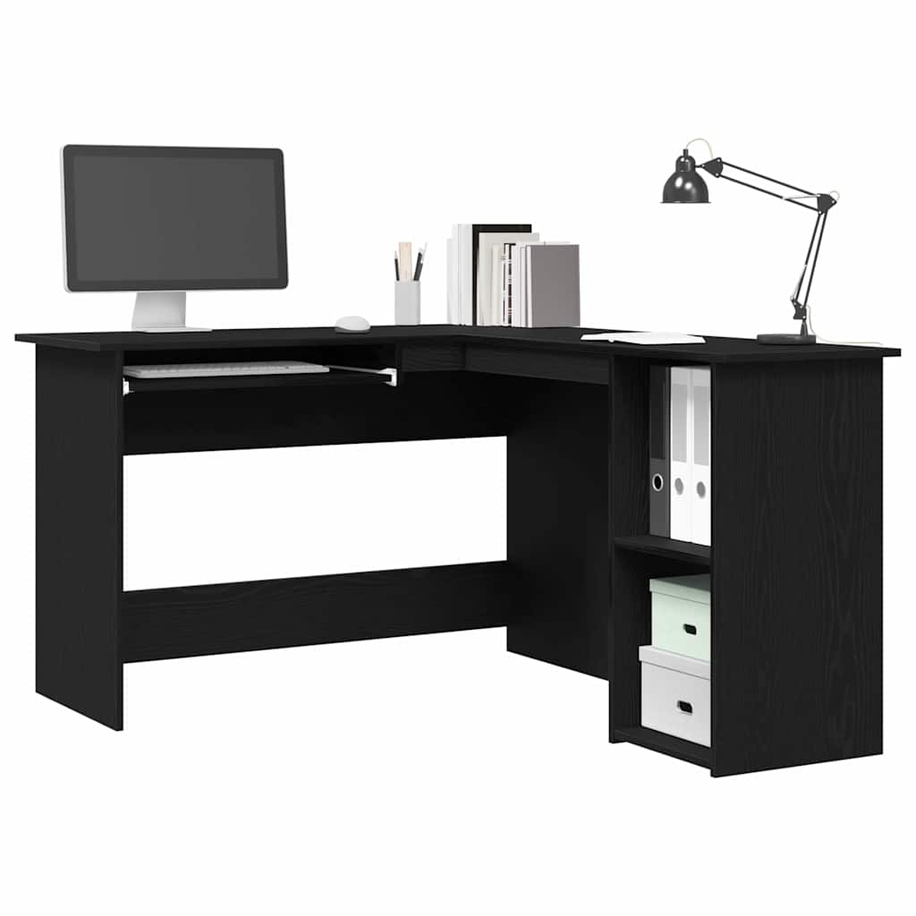 Bureau d'angle Chêne noir 120 x 140 x 75 cm Bois d'ingénierie - XIOS