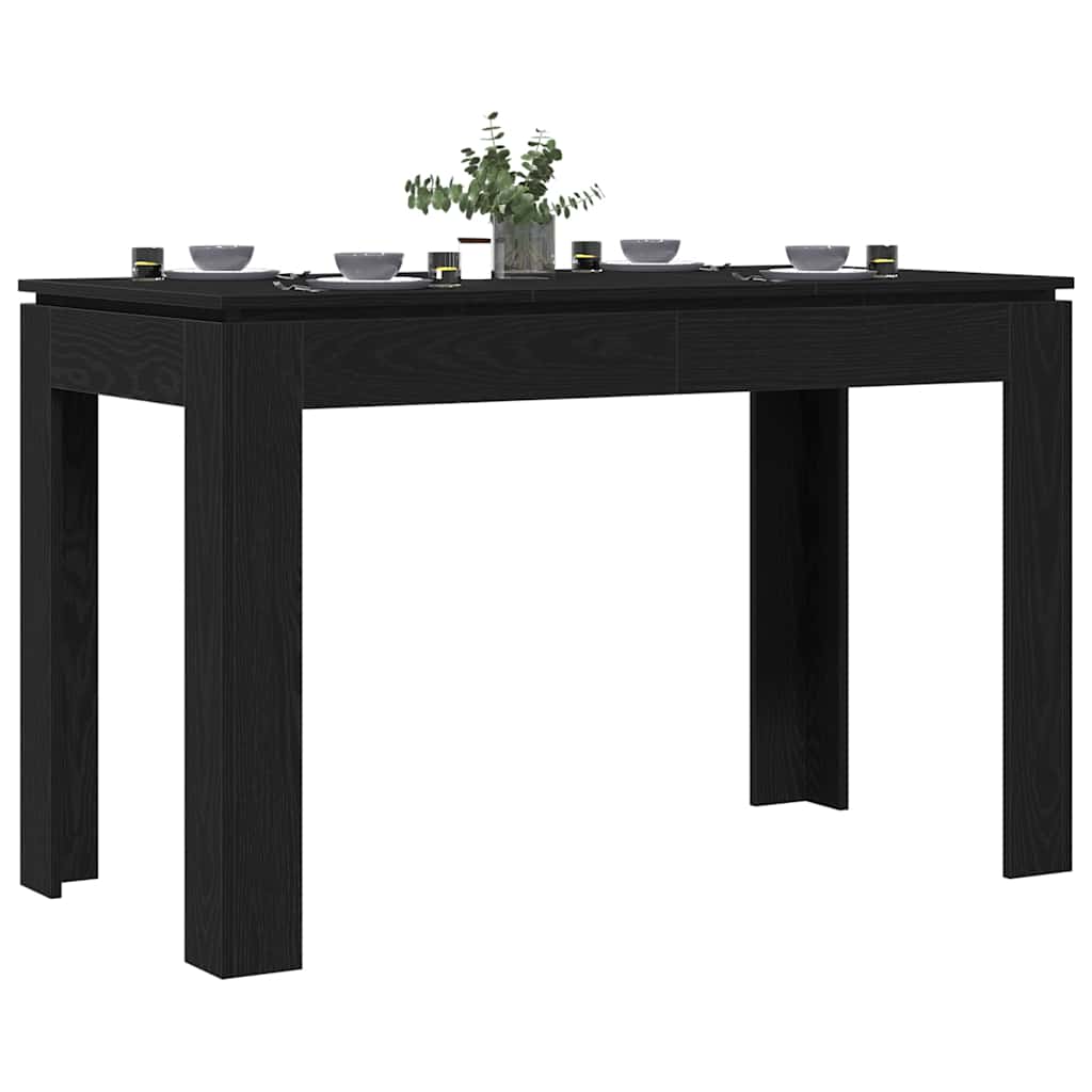 Table de salle à manger en chêne noir 120x60x76 cm bois d'ingénierie - XIOS
