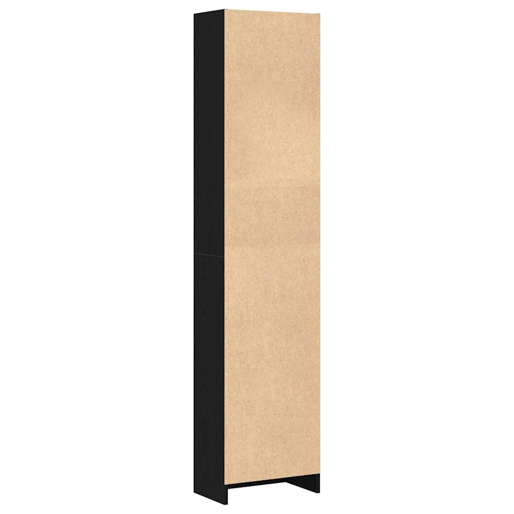 Bibliothèque en chêne noir 40 x 24 x 176 cm bois d'ingénierie - XIOS