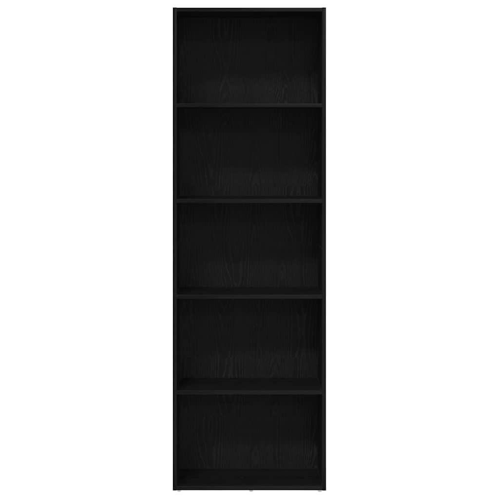 Bibliothèque chêne noir 60x30x189 cm bois d'ingénierie - XIOS