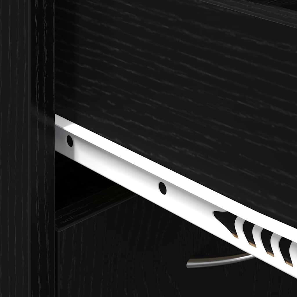 Rack à chaussures Chêne noir 60 x 35 x 84 cm Bois d'ingénierie - XIOS