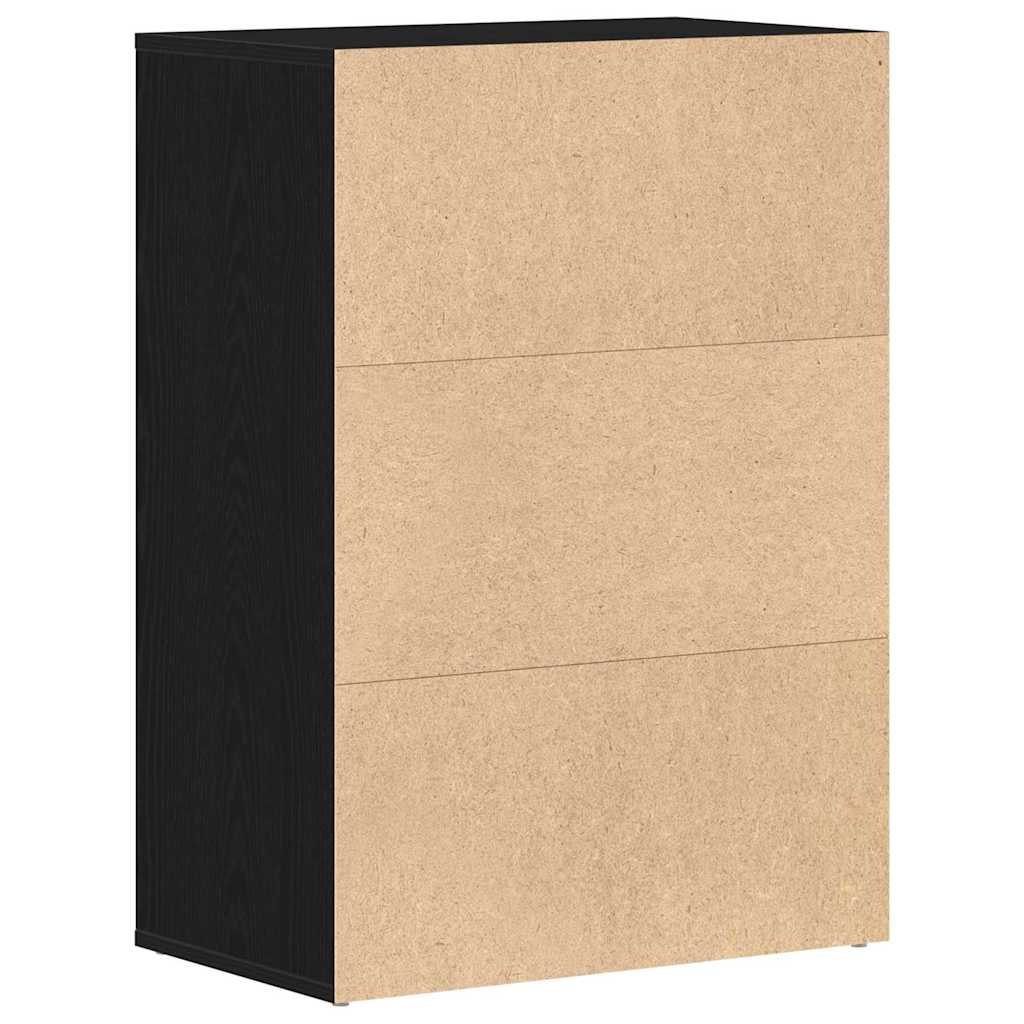 Rack à chaussures Chêne noir 60 x 35 x 84 cm Bois d'ingénierie - XIOS