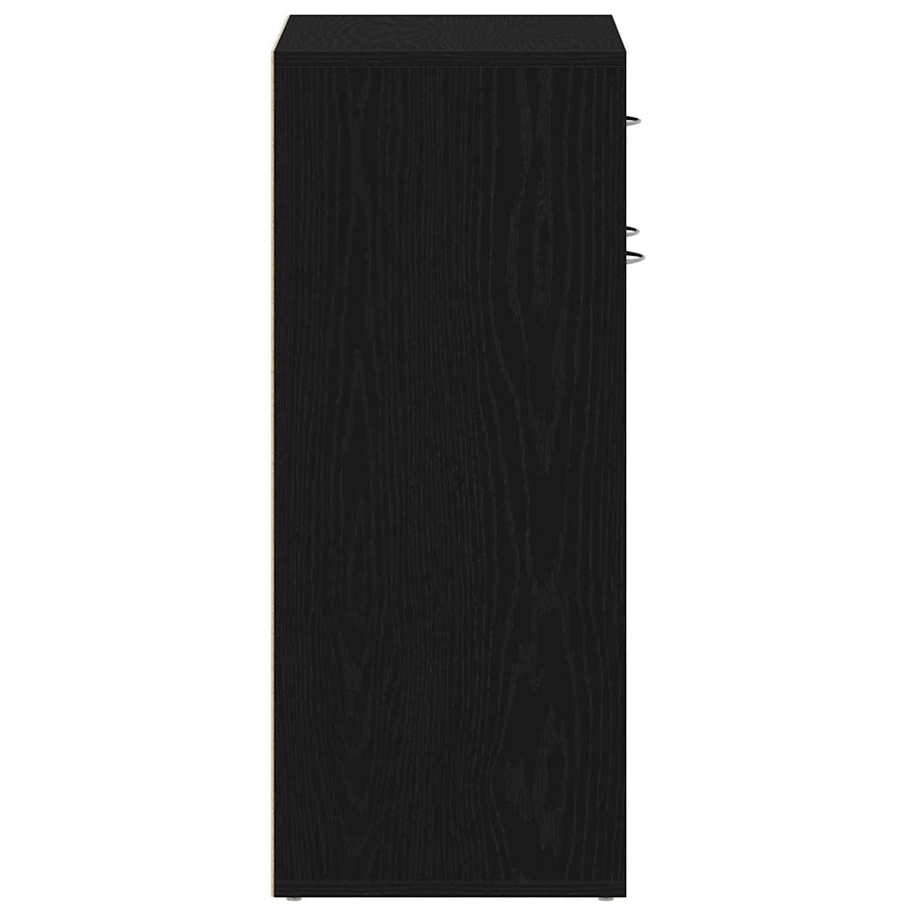 Rack à chaussures Chêne noir 60 x 35 x 84 cm Bois d'ingénierie - XIOS