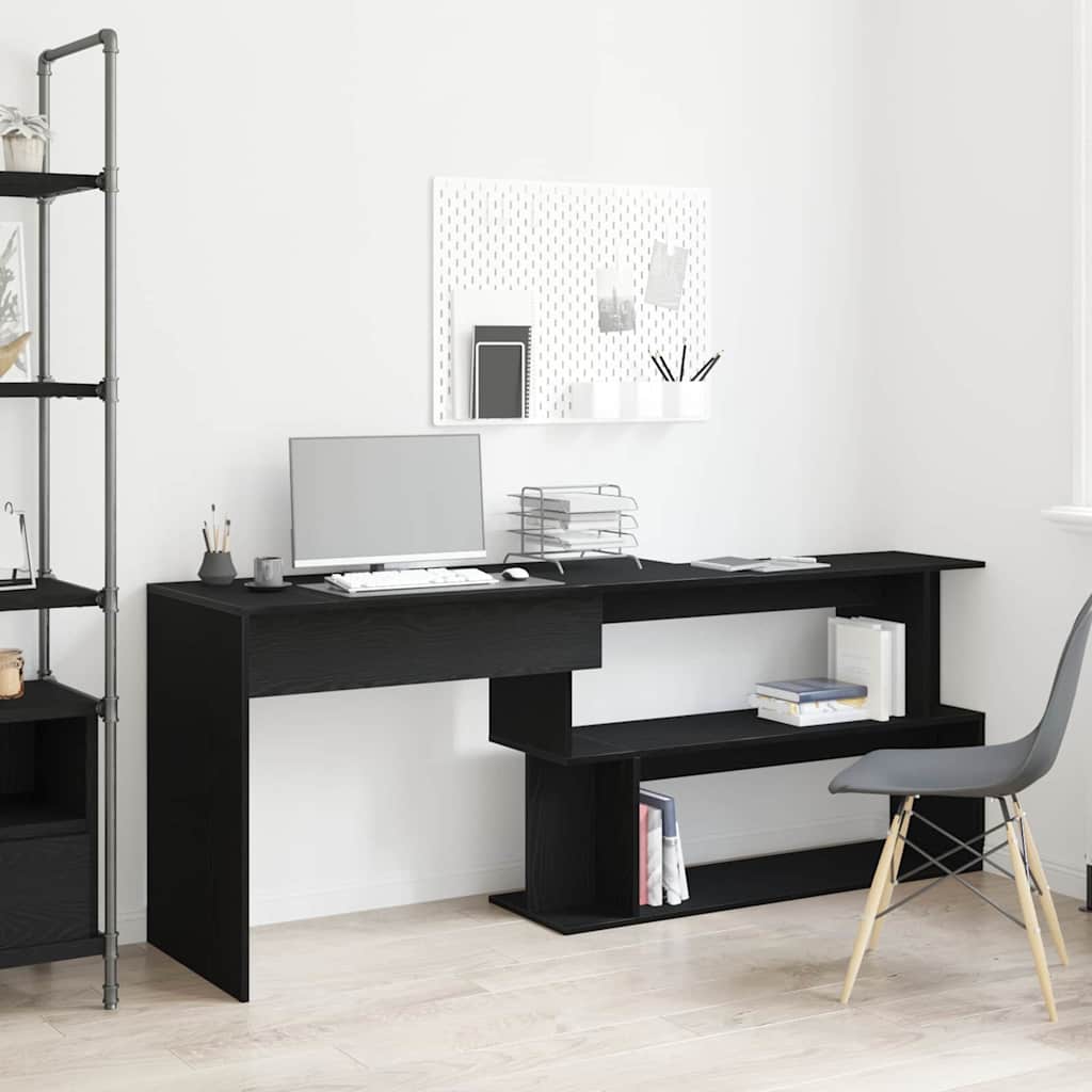 Bureau Chêne noir 200 x 50 x 76 cm Bois d'ingénierie - XIOS