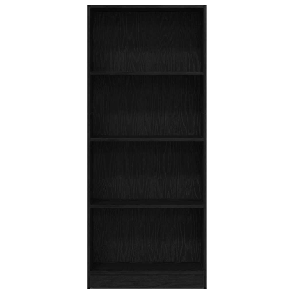 Étagère 60 x 24 x 143 cm Bois d'ingénierie Chêne noir - XIOS
