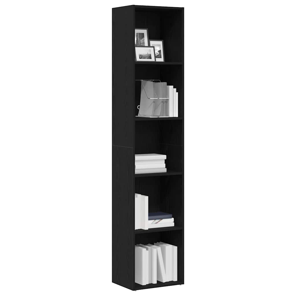 Bibliothèque Chêne noir 40x30x189 cm Bois d'ingénierie