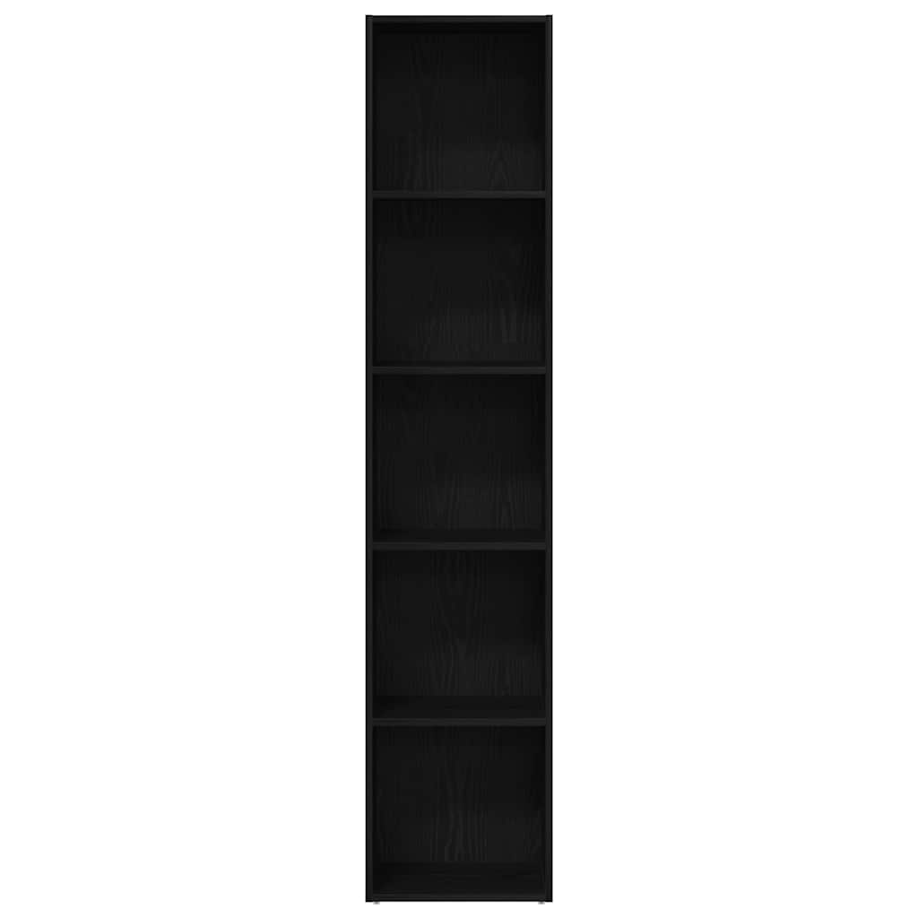 Bibliothèque Chêne noir 40x30x189 cm Bois d'ingénierie