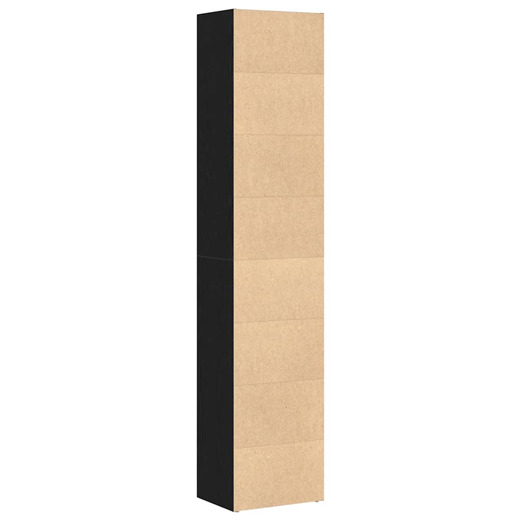 Bibliothèque Chêne noir 40x30x189 cm Bois d'ingénierie