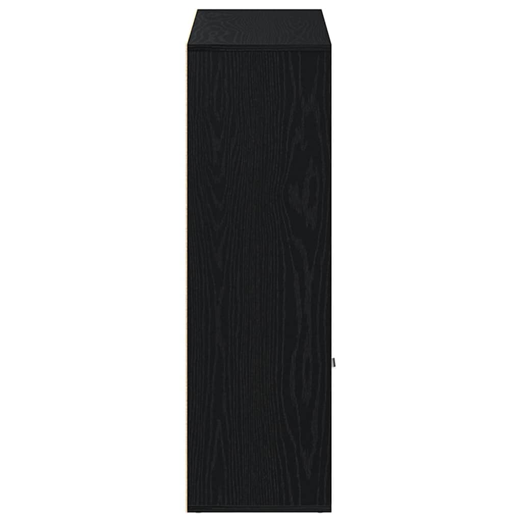 Bibliothèque en chêne noir 98 x 29 x 97,5 cm bois d'ingénierie - XIOS