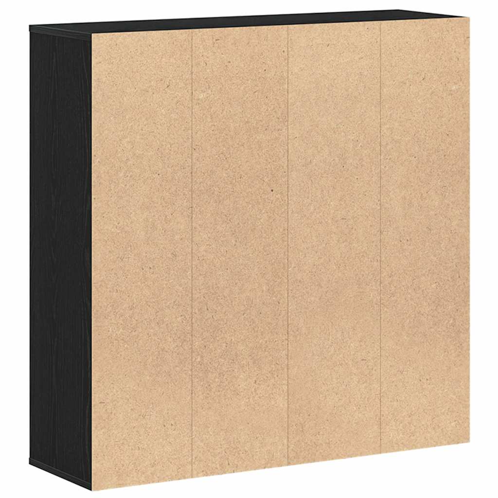 Bibliothèque en chêne noir 98 x 29 x 97,5 cm bois d'ingénierie - XIOS