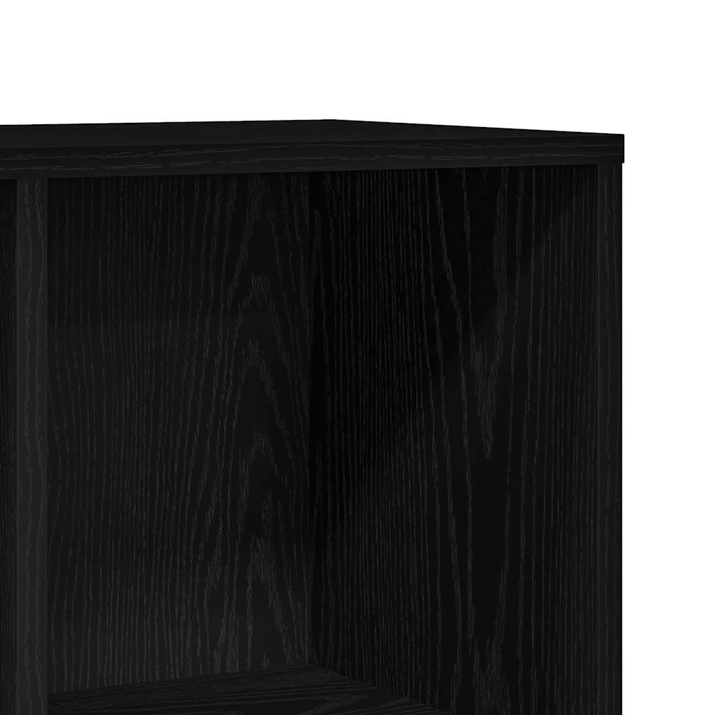 Bibliothèque en chêne noir 98 x 29 x 97,5 cm bois d'ingénierie - XIOS