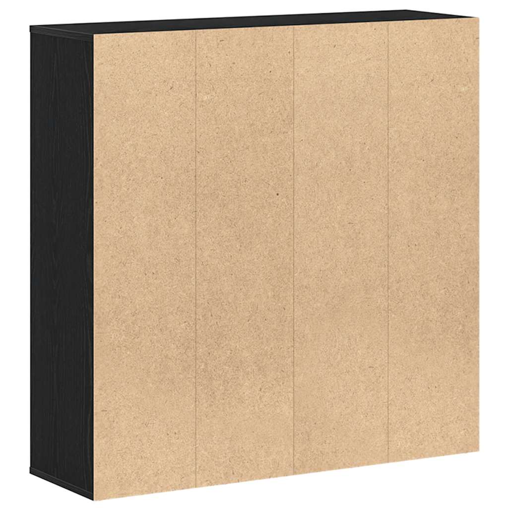 Bibliothèque en chêne noir 98 x 29 x 97,5 cm bois d'ingénierie - XIOS