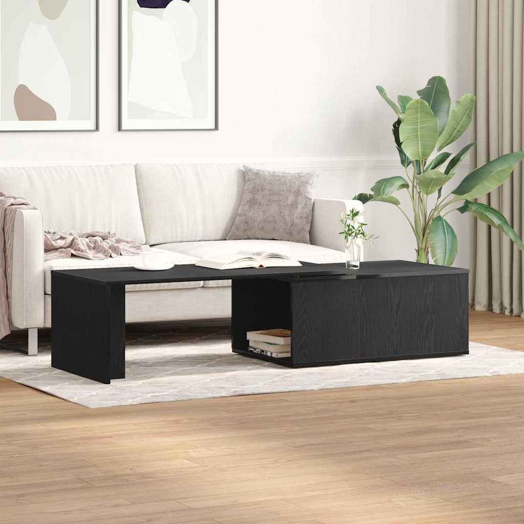 Table basse Chêne noir 150 x 50 x 35 cm Bois d'ingénierie - XIOS