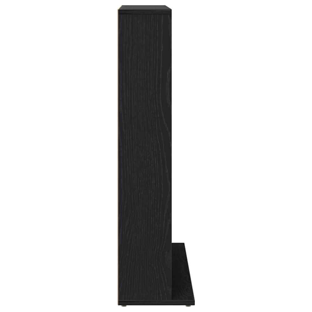 Meuble CD en chêne noir 100 x 23 x 89,5 cm bois d'ingénierie - XIOS