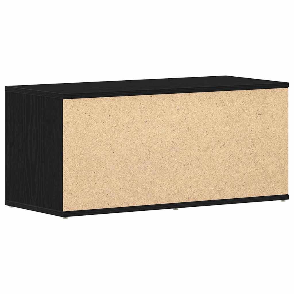 Meuble TV 80 x 34 x 36 cm Chêne noir Bois d'ingénierie - XIOS