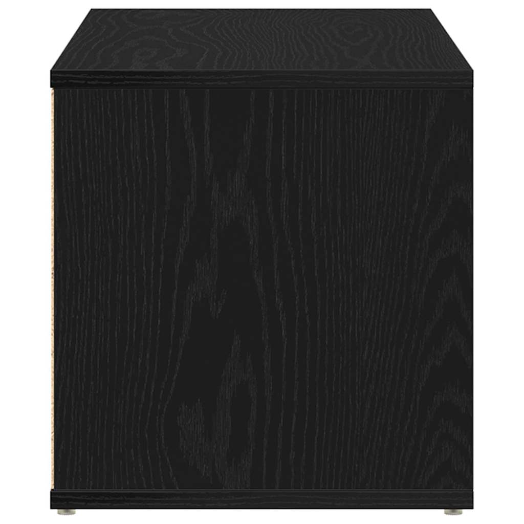 Meuble TV 80 x 34 x 36 cm Chêne noir Bois d'ingénierie - XIOS
