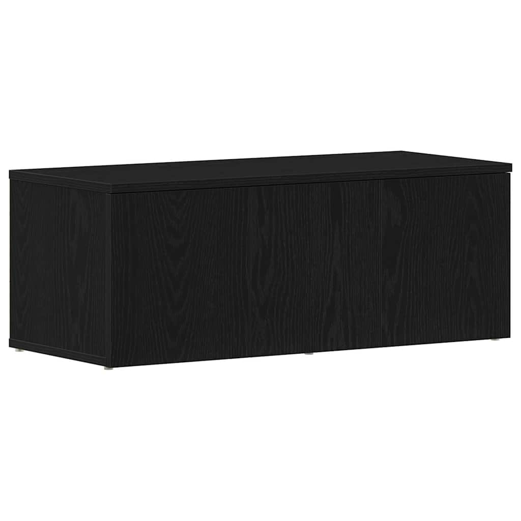Meuble TV avec tiroir Chêne noir 80x34x30 cm Bois d'ingénierie