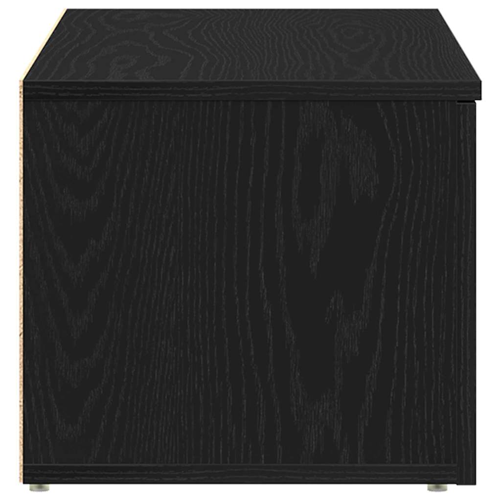 Meuble TV avec tiroir Chêne noir 80x34x30 cm Bois d'ingénierie - XIOS