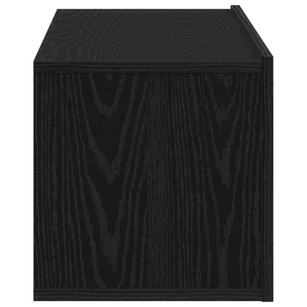 Meuble TV 100 x 30 x 30 cm Chêne noir Bois d'ingénierie - XIOS