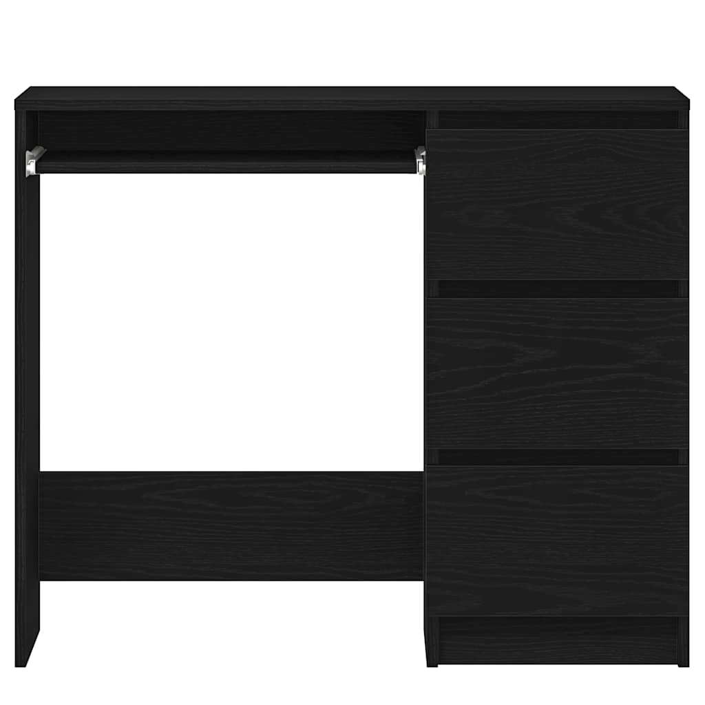 Bureau chêne noir 90x45x76 cm bois d'ingénierie - XIOS