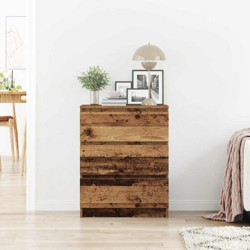 Buffet en bois ancien 60x35x76 cm bois d'ingénierie - XIOS