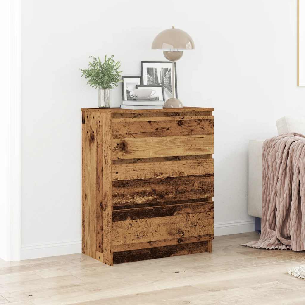 Buffet en bois ancien 60x35x76 cm bois d'ingénierie - XIOS