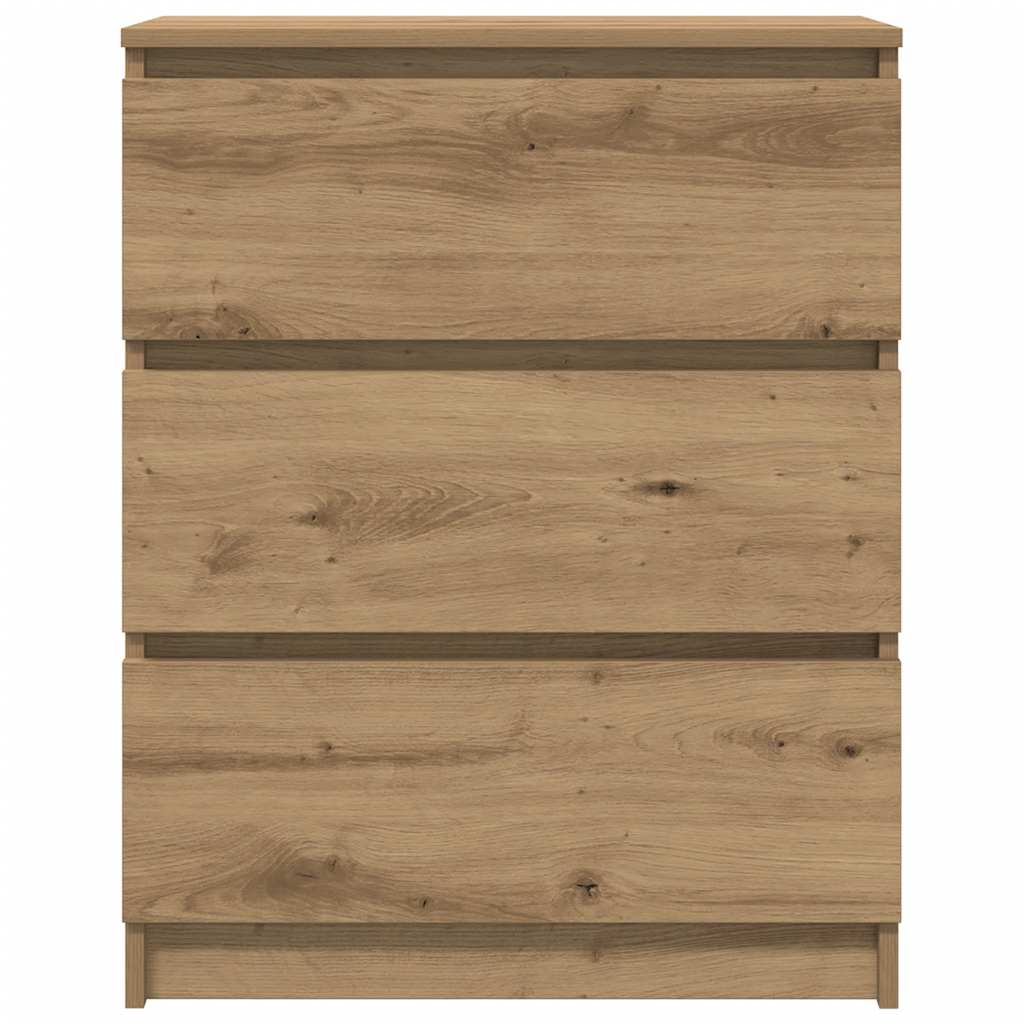 Buffet en chêne massif 60 x 35 x 76 cm bois d'ingénierie - XIOS