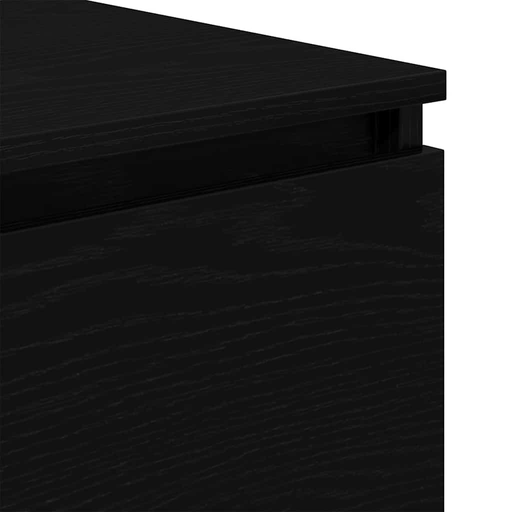 Buffet en chêne noir 60x35x76 cm bois d'ingénierie - XIOS