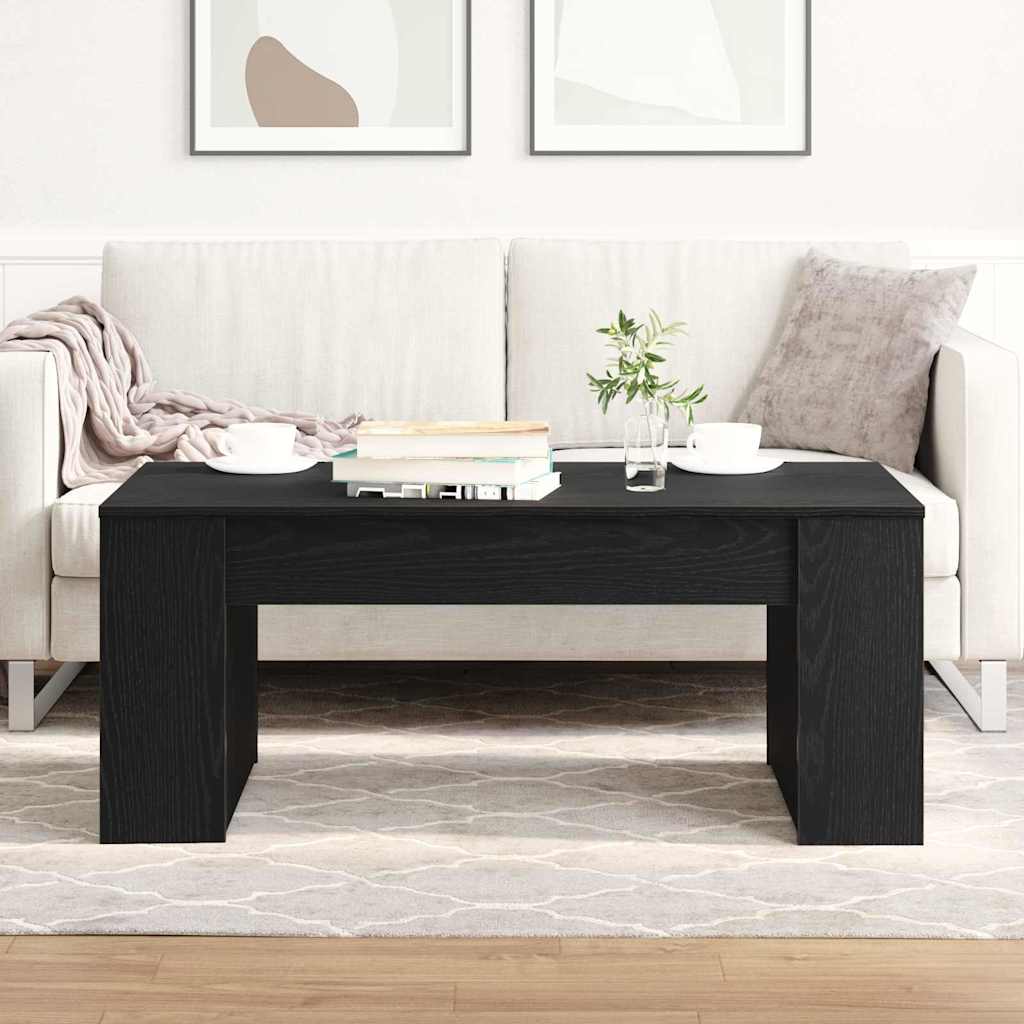 Table basse Chêne noir 102 x 55 x 42 cm Bois d'ingénierie - XIOS