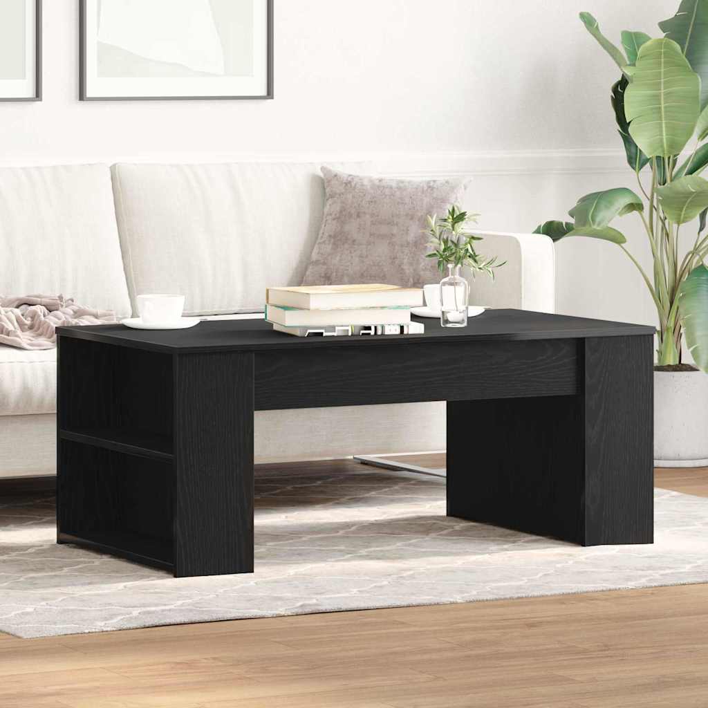 Table basse Chêne noir 102 x 55 x 42 cm Bois d'ingénierie - XIOS