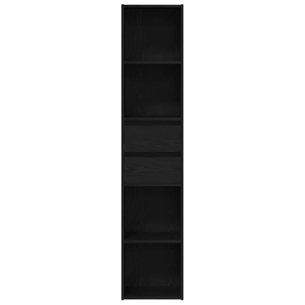 Bibliothèque Chêne noir 36 x 30 x 171 cm Bois d'ingénierie - XIOS