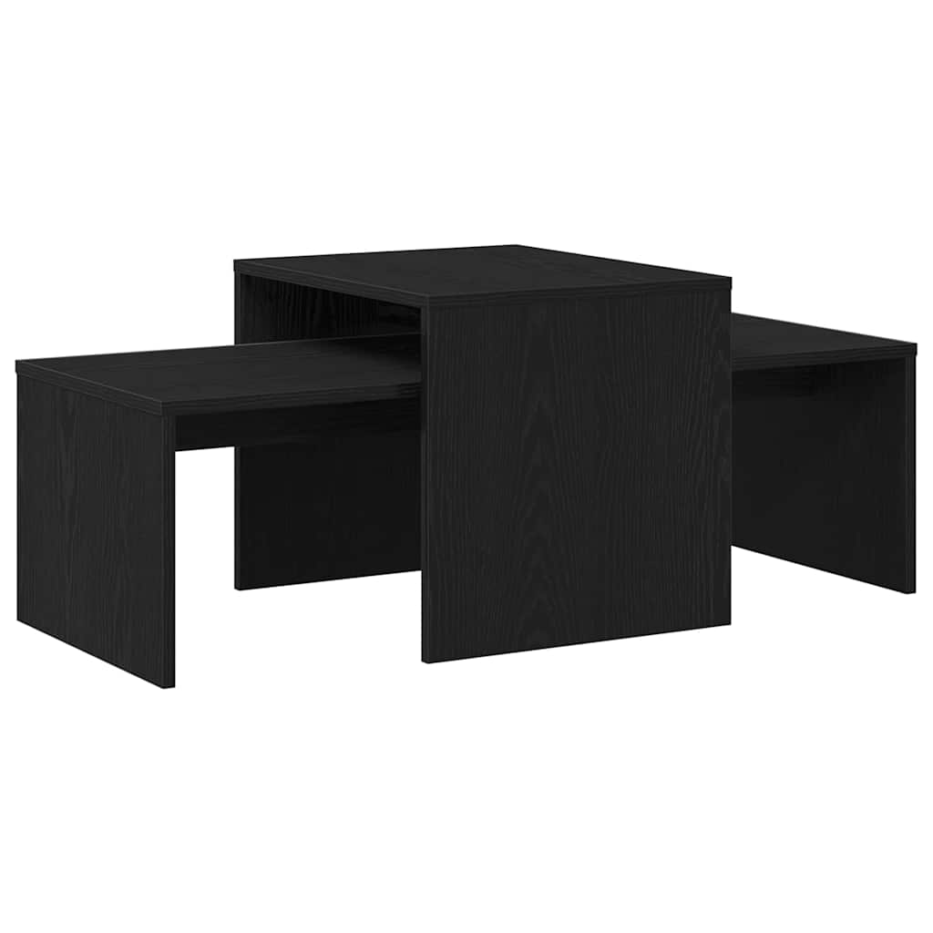 Tables gigognes Chêne noir 100 x 48 x 40 cm Bois d'ingénierie - XIOS