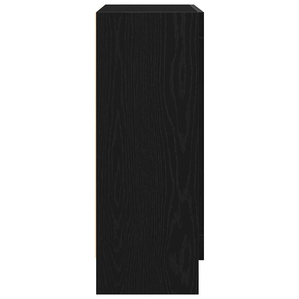 Meuble de Bibliothèque Chêne noir 82.5 x 30.5 x 80 cm - XIOS