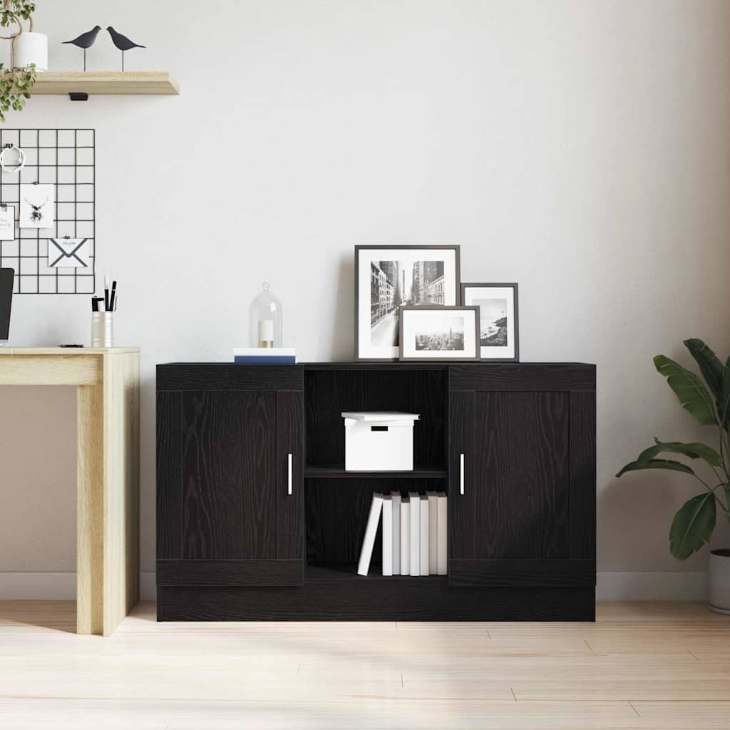 Buffet Chêne noir 120 x 30,5 x 70 cm Bois d'ingénierie - XIOS