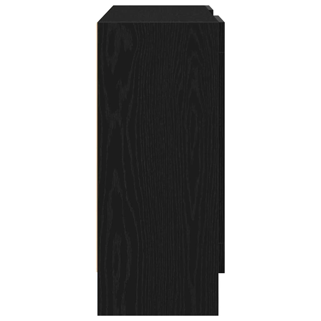 Buffet Chêne noir 120 x 30,5 x 70 cm Bois d'ingénierie - XIOS