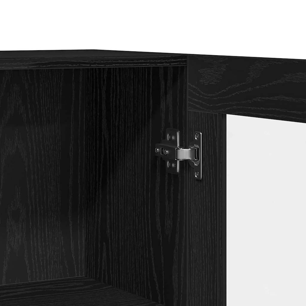 Buffet Chêne noir 120 x 30,5 x 70 cm Bois d'ingénierie - XIOS