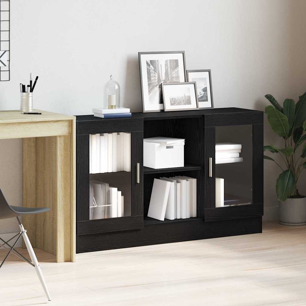 Buffet Chêne noir 120 x 30,5 x 70 cm Bois d'ingénierie - XIOS