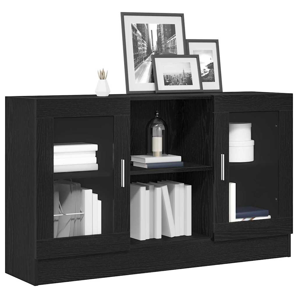 Buffet Chêne noir 120 x 30,5 x 70 cm Bois d'ingénierie - XIOS