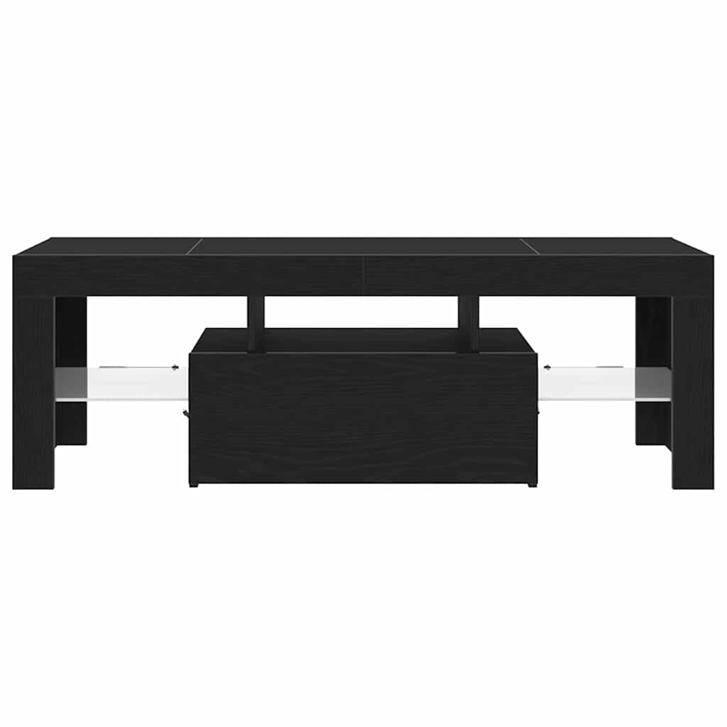Meuble TV 120 x 35 x 40 cm Chêne noir Bois d'ingénierie - XIOS
