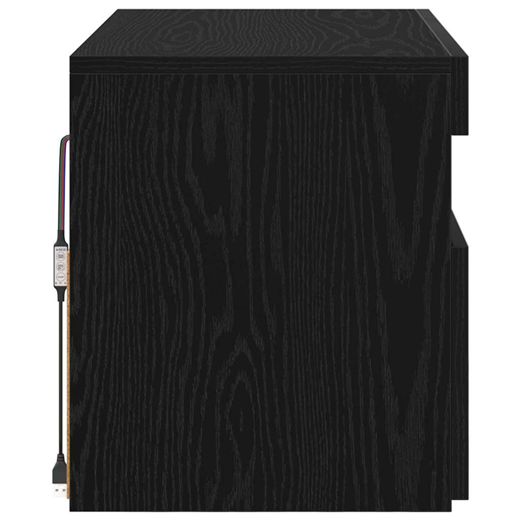 Meuble TV Noir 60 x 35 x 40 cm Bois d'ingénierie - XIOS