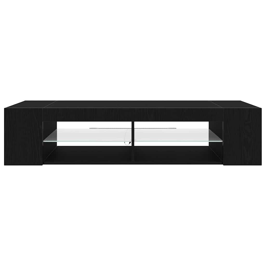 Meuble TV 135 x 39 x 30 cm Chêne noir Bois d'ingénierie - XIOS